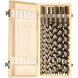 fischer Schlangenbohrer Set, 10 - 20 mm Durchmesser, Aufsätze für Bohrmaschinen, Bohrerset mit verschiedenen Größen, Werkzeug zum Bohren tiefer Löcher in Weich- & Hart-Holz, 6er Pack