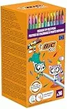 BIC Kids Kid Couleur Filzstifte, 36 Farben, Wasserlöslich, Mittlere Spitze, Ab 5 Jahren
