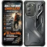 Blackview Fort 5 Leichtes Outdoor-Smartphone, 108MP+50MP Kamera, 6,78'' FHD+ 2.4K Display 700 Nits, AI Fotoeditor, 36GB+256GB, 10,7mm Schlank, IP68 Robustes Handy, Android 16 Dual SIM, NFC Schwarz