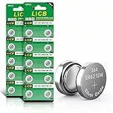 LiCB 20 Stück SR621SW Uhrenbatterie, 364 1,5V Knopfzelle Batterien V364 AG1 LR621 SR 621SW Armbanduhr Batterie