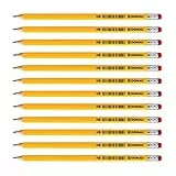 OFFICER PRODUCTS DONAU 7386001PL-99 Bleistift Holz: 12 HB Bleistifte mit Radiergummi / 12 Stück / 12er Pack/Ungiftig/Farbe: Gelb