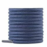 Knixmax Schnürsenkel Rund Ø 5 mm Ersatz Schuhbänder Reißfes für Wanderschuhe Arbeitsschuhe Stiefel Marineblau 180cm