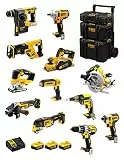 Kit DWK1201 (DCD996 + DCH273 + DCG405 + DCF887 + DCF894 + DCS334 + DCS570 + DCS355 + DCP580 + DCS367 + DCL050 + DCF620 + 3 Batterien 5,0 Ah + Ladegerät + Caddy 3en1)