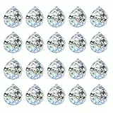 Kristall Sonnenfänger, MerryNine 30 mm 20 Stück Kristallprismen-Kugel, Kristalle Deko Anhänger für Fotografie, Gartenfensterdekoration