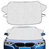 Frontscheibenabdeckung Winter, Windschutzscheibenabdeckung Schneedecke, Sonnenschutz Auto Frontscheibe Außen, Schneeschutz Frontscheibenabdeckung für Auto, Winter Faltbar Windschutzscheiben Abdeckung