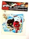 amscan Happy-Birthday-Partykette * Miraculous * als Deko für eine Mottoparty oder Kindergeburtstag Ladybug Marienkäfer Superheld Party Geburtstag Girlande Banner