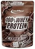 IronMaxx 100% Whey Protein Pulver 500g - Schokolade | Cremiger Eiweißshake mit BCAAs & EAAs | High Protein, Low Carb & zuckerarm | Ideal für Muskelaufbau & Fitness
