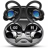 Bluetooth Kopfhörer Sport, Kopfhörer Kabellos Bluetooth 5.4 mit 4 ENC Noise Cancelling Mic, In Ear Kopfhörer mit HiFi Stereo, 50 Std Spielzeit Kabellose Ohrhörer, IP7 Wasserdicht, Dual LED-Anzeige