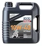 LIQUI MOLY Motorbike 4T 10W-40 Offroad | 4 L | Motorrad 4-Takt-Öl | Art.-Nr.: 3056, Schwarz
