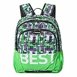PEDEA Unisex Rucksack „BESTLIFE TASKU“ Schultasche Freizeittasche mit Laptopfach bis 15,6 Zoll (39,6cm), grün