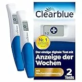 Clearblue Schwangerschaftstest Digital mit Wochenbestimmung, 2 digitale Tests