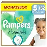 Pampers Harmonie Windeln Größe 5, 152 Windeln, 11kg-16kg, sanfter Hautschutz mit 100Prozent Pampers Schutz