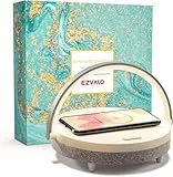 EZVALO LED Nachttischlampe Mit Ladefunktion, 4-in-1 Lampe mit Touch Dimmbar Nachtlicht & Kabelloser Ladefunktion & Bluetooth Lautsprecher, Schreibtischlampe Tischleuchte für Frauen Mutter