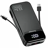 Power Bank 25800 mAh 22,5 W PD3.0 QC4.0 Externer Akku Schnellladung Tragbarer Akku USB C Eingang & Ausgang mit LCD Anzeige für Smartphone, Tablets und andere 001