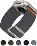 Higgs Nylon Armband Kompatibel mit Apple Watch Ultra3/2/1 49mm, 46mm 45mm 44mm 42mm, Sport Band für iWatch Ultra Serie 11 10 SE 9 8 7 6 5 4 3 2 5, Herren