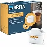BRITA Wasserfilter Kartusche MAXTRA PRO Extra Kalkschutz (6er-Pack) Halbjahrespack, Original Ersatz-Wasserfilter für alle Kannen, filtert Kalk, ultimativer Geräteschutz: Heißgetränke-Spezialist