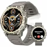 paybay Smartwatches für Männer: LED-Taschenlampe, Bluetooth-Anruf, Fitness-Tracker, 7-Tage-Akku, HR/SpO2/Sleep Monitor, 1,39-Zoll-Display, für iPhone & Android, Zwei Armbänder