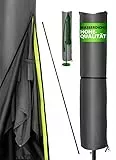 4smile Sonnenschirm Schutzhülle für 2 bis 4 m, 420D Oxford-Stoff – Strapazierfähige Ampelschirm Schutzhülle, Wasserdicht, UV-beständig, Abdeckung für Garten & Außenbereich, Anthrazit