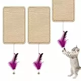 2 Stück Kratzmatte Katze, 40 x 20 cm, Kratzbretter Katze Sisal, Kratzteppich Katze Für Möbelschutz, Antikratzfolie für Katzen, Katzenkratzbretter Kratzmatte für Schützt Teppiche und Sofas