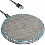 15W Wireless Charger, Induktive Ladestation für iPhone 16/15/14/13/12/Pro/Max/Plus/Mini/XS/XR, AirPods, Induktions Kabelloses Ladegerät für Samsung Galaxy S23/S22/S21/S20/Note 20, Huawei, Xiaomi