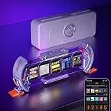 Divoom Times Gate WiFi Pixel Art Informative Display,5pcs 128 * 128 IPS Bildschirm,LED Digital Clock Lights Dekorativ mit APP Steuerung für Gaming Zimmer Tisch Setup Dekoration Silver Grey