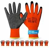 TK Gruppe Timo Klingler 10x Paar EN388 Arbeitshandschuhe Herren - Gr 10-11 (L-XL) - Extra Power Grip - Handschuhe & Gartenhandschuhe - Work Gloves für Garten, Montage & Mechaniker