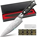 MOSFiATA Kochmesser 6 Zoll - Extrem scharfes Fleischmesser aus hochwertigem EN1.4116 Stahl, ideal für Profiköche, Kochmesser Messer Küchenmesser Chef Knife, inklusive eleganter Geschenkverpackung