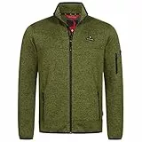 Höhenhorn Tacul Herren Jacke Fleece Strickjacke Grün Gr. L