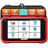 LAUNCH CRP123E V3.0 OBD2 Diagnosegerät Auto Auslesegerät Kfz-Codeleser für Motor,ABS,SRS, Automatik Getriebe,7 Resets:ABS-Blutung/Öl/SAS/Throttle/DPF/EPB/Battery Reset,lebenslanges Upgrade,CAN FD&DOIP