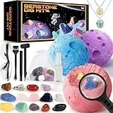 Perbabe Mega Dig Gemstones Dig Kit – Graben Sie 15 echte Edelsteine und Kristalle aus