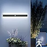ANKBOY Lang Außenlampe mit Bewegungsmelder LED 80CM Wandleuchte Aussen Kaltweiß 6000K Wasserdicht Außenwandleuchte Hauswand Terrassen Garage Anthrazit Außenbeleuchtung, 25W
