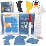 Silikonentferner Werkzeug für Silikonfugen SET - Fugenglätter Fugenkratzer Fliesen Silikon Abzieher Fugen Entferner für Bad Silikonfugenentferner Kit Fliesenfugen