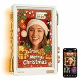 Divoom Times Frame – transparenter digitaler Bilderrahmen (10,1-Zoll) mit WLAN und 64 GB, IPS-Display mit Schweb-Effekt und RGB-Drehknopf, 400+ Zifferblätter, Widgets und Pixel-Art-Community (weiß)