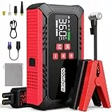 OGORI NEW Auto Starthilfe Powerbank 7000A mit Kompressor 150PSI,12V Auto Starthilfe Powerbank (8L Benzin/10L Diesel) mit Zigarettenanzünder,LED Taschenlampe