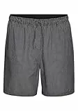 s.Oliver Herren Kurze Pyjama Webhose in schwarz kariert