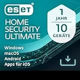 ESET HOME Security Ultimate 2026 | 10 Geräte | 1 Jahr | inklusive Firewall, Datenverschlüsselung, Ransomware-Behebung und VPN | Windows, macOS, Android und iOS Apps | Aktivierungscode per E-Mail