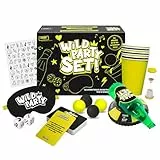 Pasmo Wild Party Set Trinkspiel - Kartenspiele & Gesellschaftsspiele für Erwachsene - Partyspiele für Junggesellenabschied, Festival, Mädelsabend & mehr