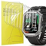 Blueshaweu Schutzfolie Kompatibel für PIULAXIU Smartwatch Herren 1.83', HD klar Flexible TPU Displayschutzfolie [6 Stück] für PIULAXIU Smartwatch NX3 (transparent)