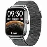 Smartwatch Herren Damen mit Telefonfunktion, 1,85' Fitnessuhr Smart Watch, 100+ Sportmodi Fitness Tracker mit Herzfrequenz/SpO2/Schlaf Monitor Schrittzähler, IP68 Wasserdicht Sportuhr für iOS Android