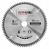 Saxton TCT Kreissägeblatt 160mm x 20mm x 80t kompatibel mit Festool TS55 Bosch Makita Dewalt passt zu 165mm Sägen