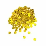 Oblique Unique® Konfetti Gold rund Tisch Konfetti mit Spiegeleffekt für Hochzeit Geburtstag Feier Jubiläum Deko über 300 STK.