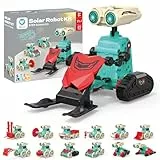 Sillbird Solar Roboter Bausatz für Jungen, 21-in-1 STEM Lernspielzeug für Kinder ab 8 Jahren, DIY Geschenke für Geburtstag und Weihnachten, 211 Teilen grün