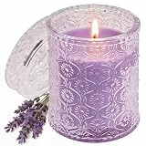 YD LIFE Duftkerze im Glas mit Deckel, Geschenke für Frauen, Lavendel-Duft, 200g Natürliche Sojawachs-Kerze, Brenndauer 50 Stunden, Perfekte Geschenke für Geburtstage, Feste, Party und Treffen