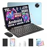 DOOGEE U11 Pro Android 16 Tablet 11 Zoll Gemini AI, 30GB+256GB (2TB TF) Gaming Tablets, 8580mAh, 90Hz Display, WiFi 5, T7200 Octa Core, 13MP+5MP, Tablet mit Tastatur, Stift, Maus, Hülle [2025]