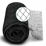 Xcelenze - 2x5m Teichnetz feinmaschig (18x18mm) robust, witterungs- & UV beständig Schwarz | Vogelnetz Vogelschutznetz engmaschig Laubnetz Obstbaumnetz Taubennetz Gartennetz Balkon Netz (2 x 5m)