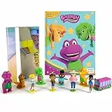 Mattel Barney My Busy Books - Storybook, 10 figurines, playmat