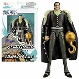 BANDAI – Anime Heroes – One Piece – Anime Heroes Figur 17 cm – Crocodile – Offizielle One Piece Lizenz – Bewegliche Crocodile-Figur Version – Spielzeug für Kinder ab 4 Jahren – 37055