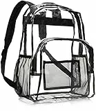 Amazon Basics, Rucksack für klassische Anlässe/Freizeit/Schule, Transparent, 1er-Pack