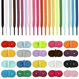 IOHJSA 20 Paar Schnürsenkel, 120 cm Flache Schnürsenkel, Flach Bunt Schuhbänder für Turnschuhe Skateschuhe Sportschuhe Stiefel, 20 Farben
