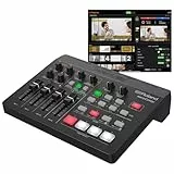 Roland AeroCaster Live Streaming System - Leistungsstarke kabellose Multi-Kamera-Produktionslösung mit Hardware-Controller/Audio-Schnittstelle und voll funktionsfähiger iPad-App (Schwarz)